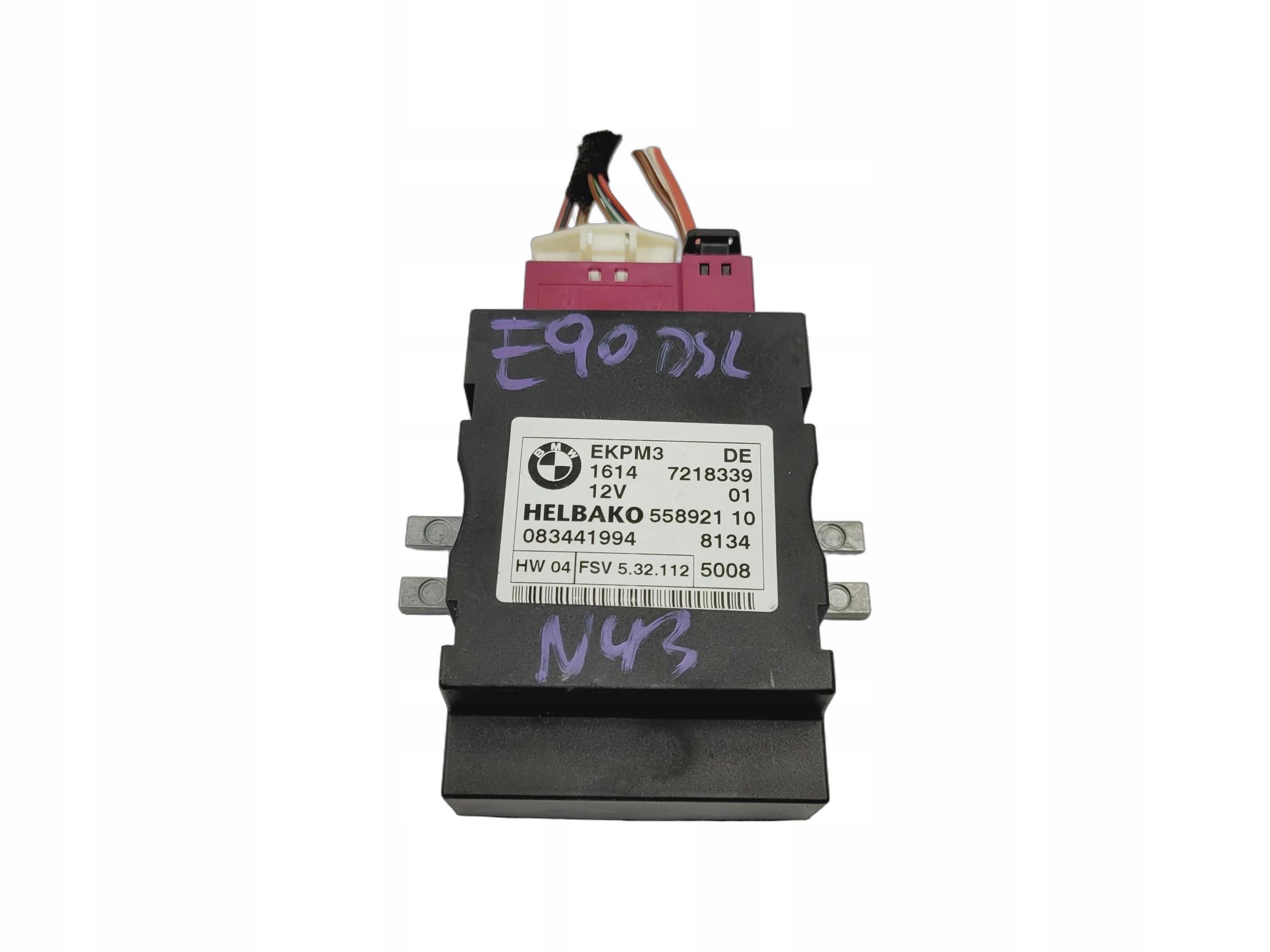 Bedienteil POMPY des Kraftstoffsbehälters BMW E90 N43 7218339