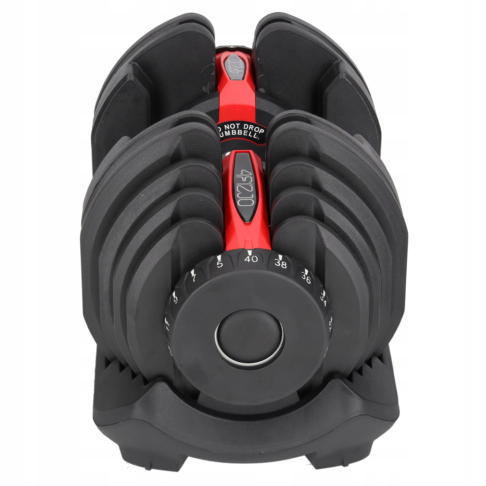 HANTEL REGULOWANY NOWOCZESNY SZYBKI SYSTEM REGULACJI HANTLA CIĘŻAR 5-40KG Długość całkowita 45.5 cm