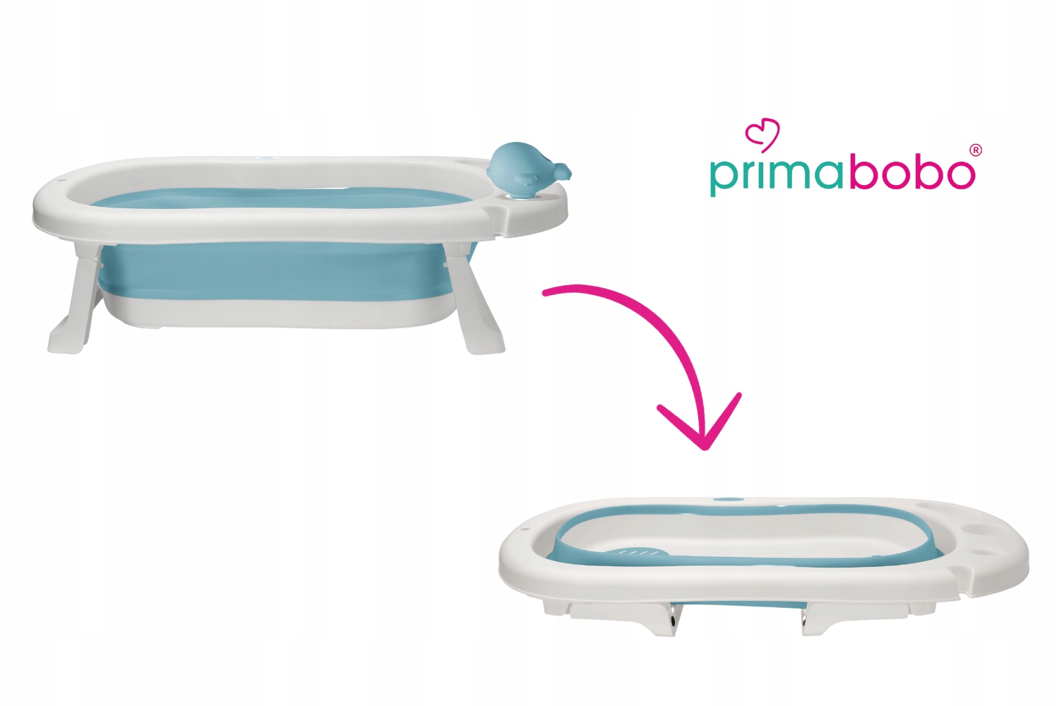 Wanienka składana MyToy dla dziecka, Mata, Zabawka, duża wanna silikonowa Marka Primabobo