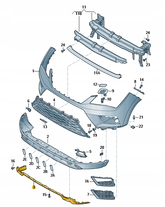 Передний воздушный seat Ateca оригинал