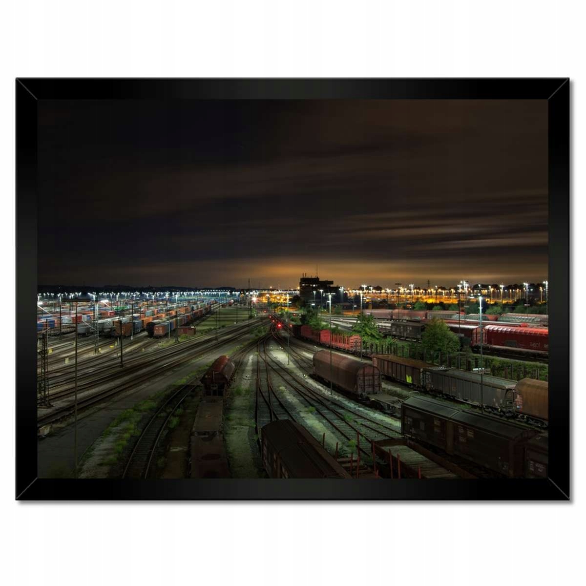 Plakáty v rámu 40x30 Torowisko Železniční stanice