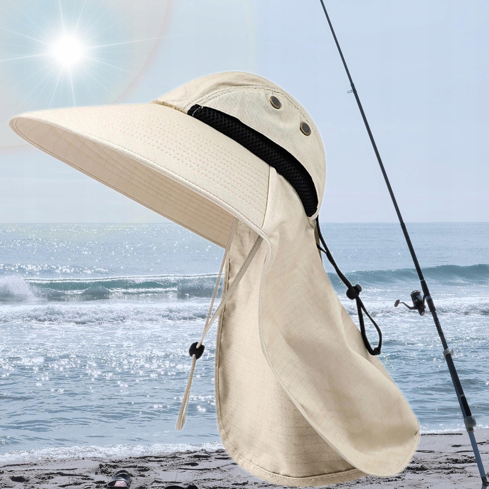 Wide H wi Neck Flap Cover Windproof Drying Caps Kod producenta Guiping-71039135