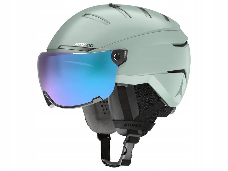 Lyžařská helma se štítem Atomic Savor Gt Visor Stereo mint 22/23 mentolová