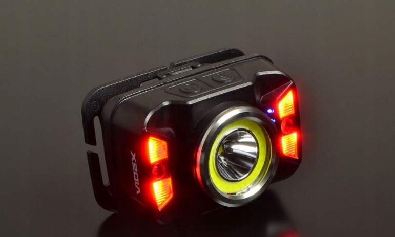 LATARKA CZOŁOWA LED AKUMULATOROWA ŁADOWANA STROBOSKOP CZUJNIK RUCHU 5W IP65 Informacje o bezpieczeństwie CE