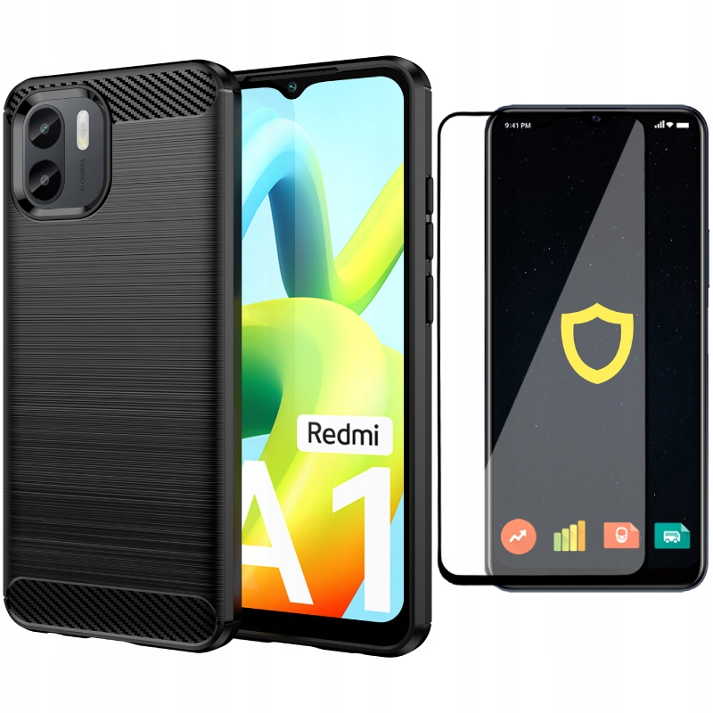 

Etui Pancerne Carbon Do Xiaomi Redmi A1 Szkło