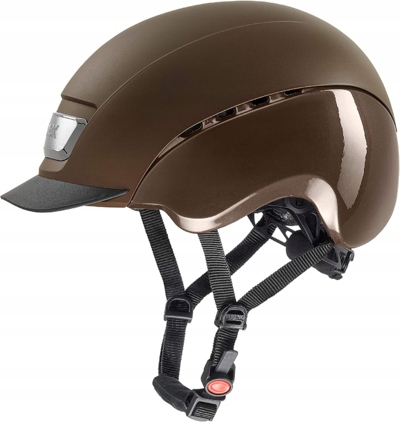 Kask jeździecki toczek Uvex Reithelm Elexxion Pro Brown S 55-56cm