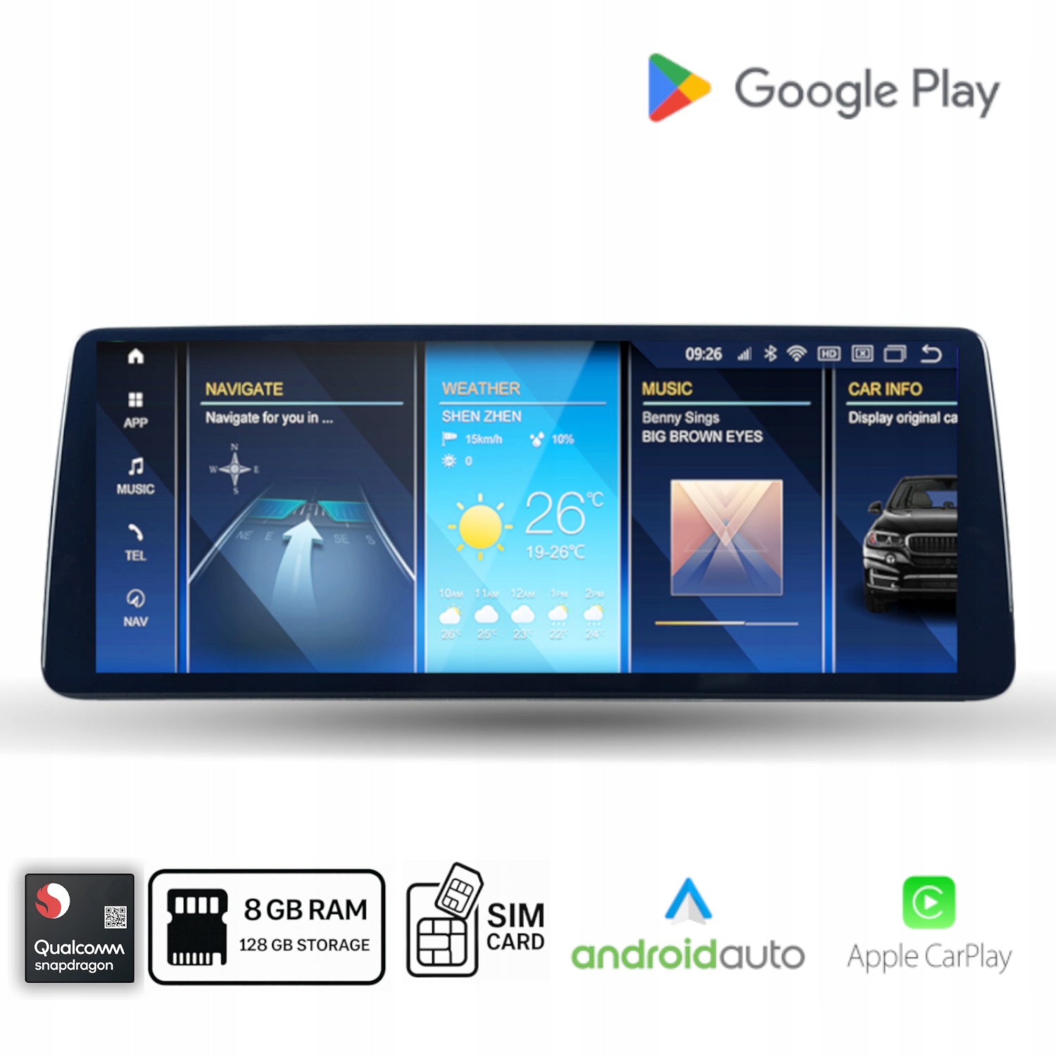 Android rádio Bmw E90 E91 E92 E93 Android Carplay Qualcomm 680 8 Gb Ram