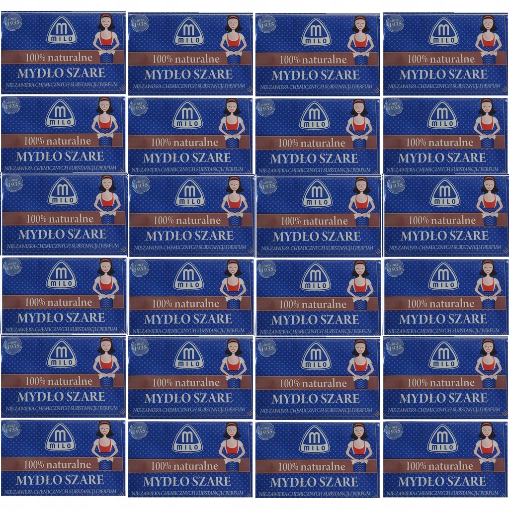 Mattes Šedé mýdlo 100% přírodní Set 24 x 175 g