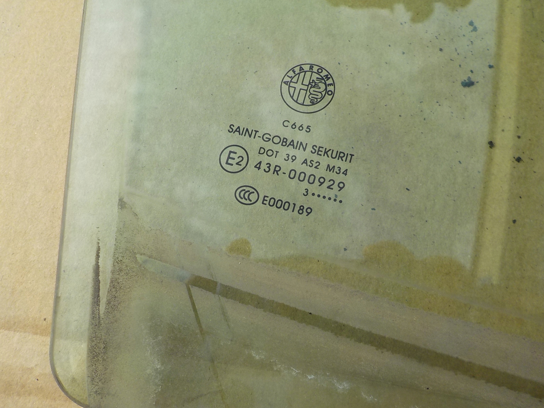 window right rear part alfa romeo giulietta 2013r
