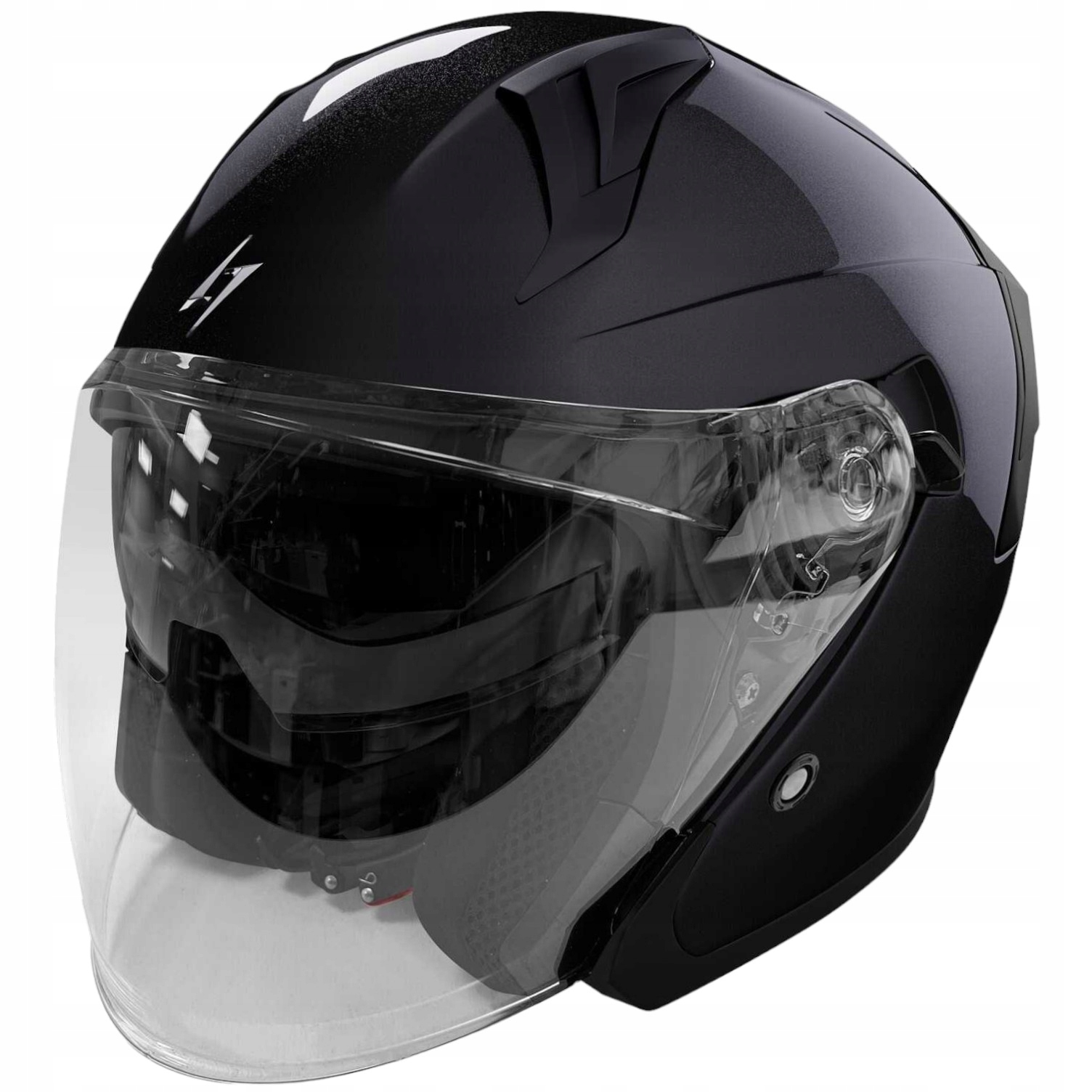 Stormer Run Motocyklová prilba Black Pearly veľkosť XL