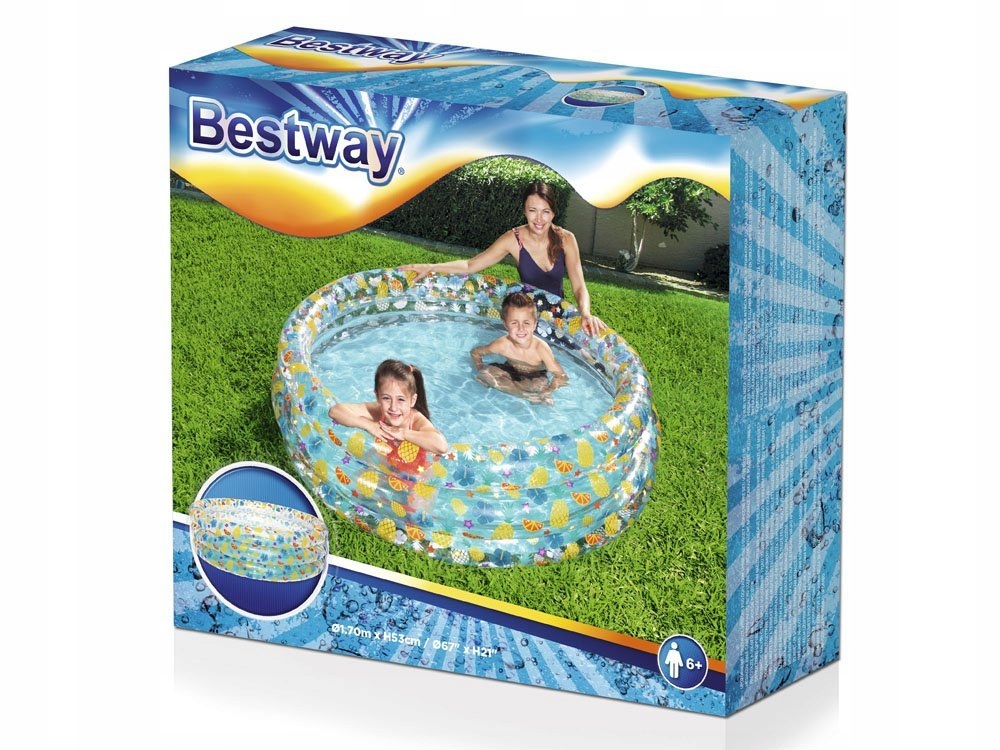 basen dmuchany 1,70x53cm BESTWAY 51048 — 6