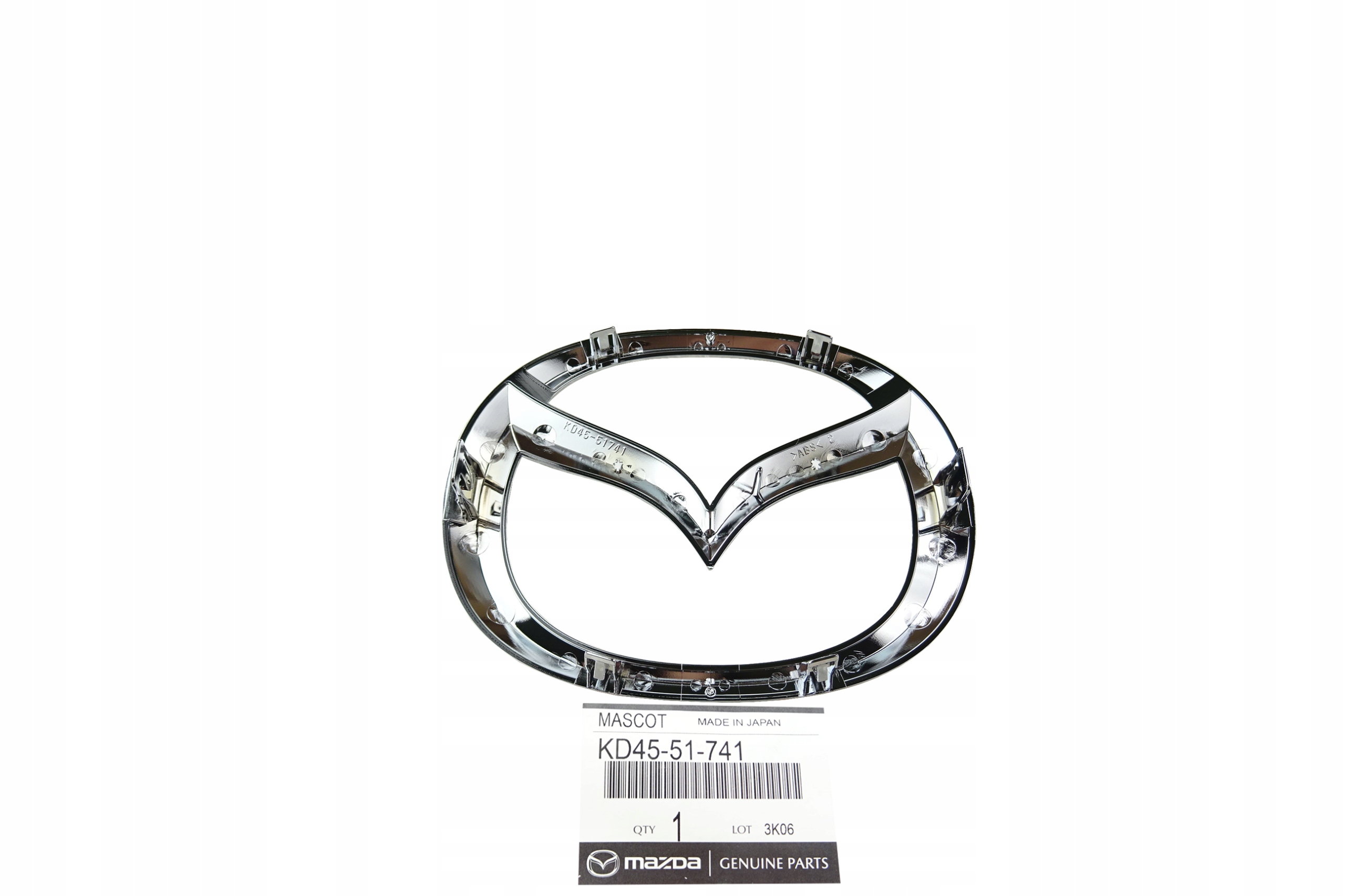 EMBLEMAT ZNACZEK LOGO GRILLA ATRAPY ZDERZAKA PRZÓD MAZDA CX-5 CX-9 Marka Mazda