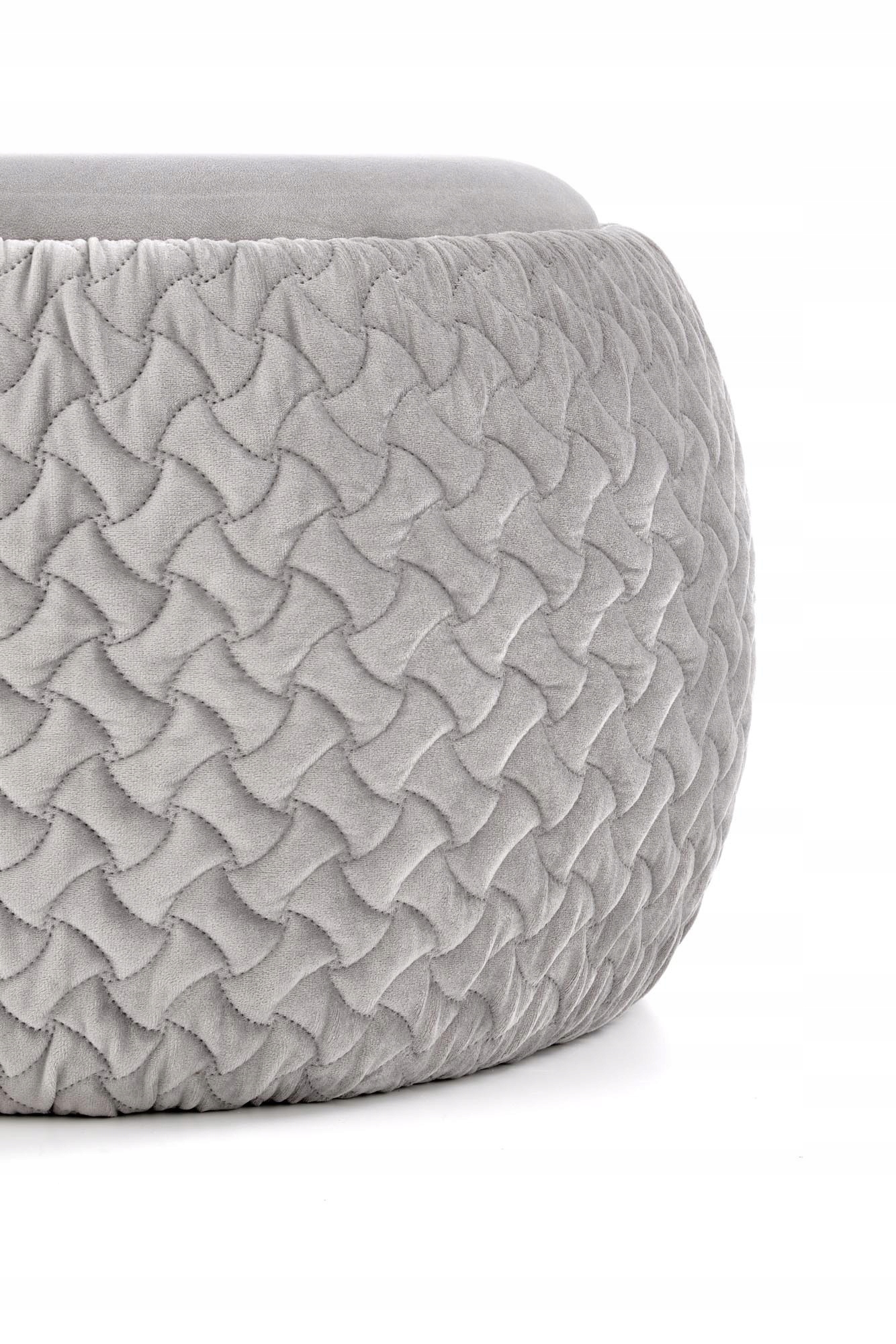 PUFA Z POJEMNIKIEM BONO HALMAR JASNY POPIEL Szerokość mebla 54 cm