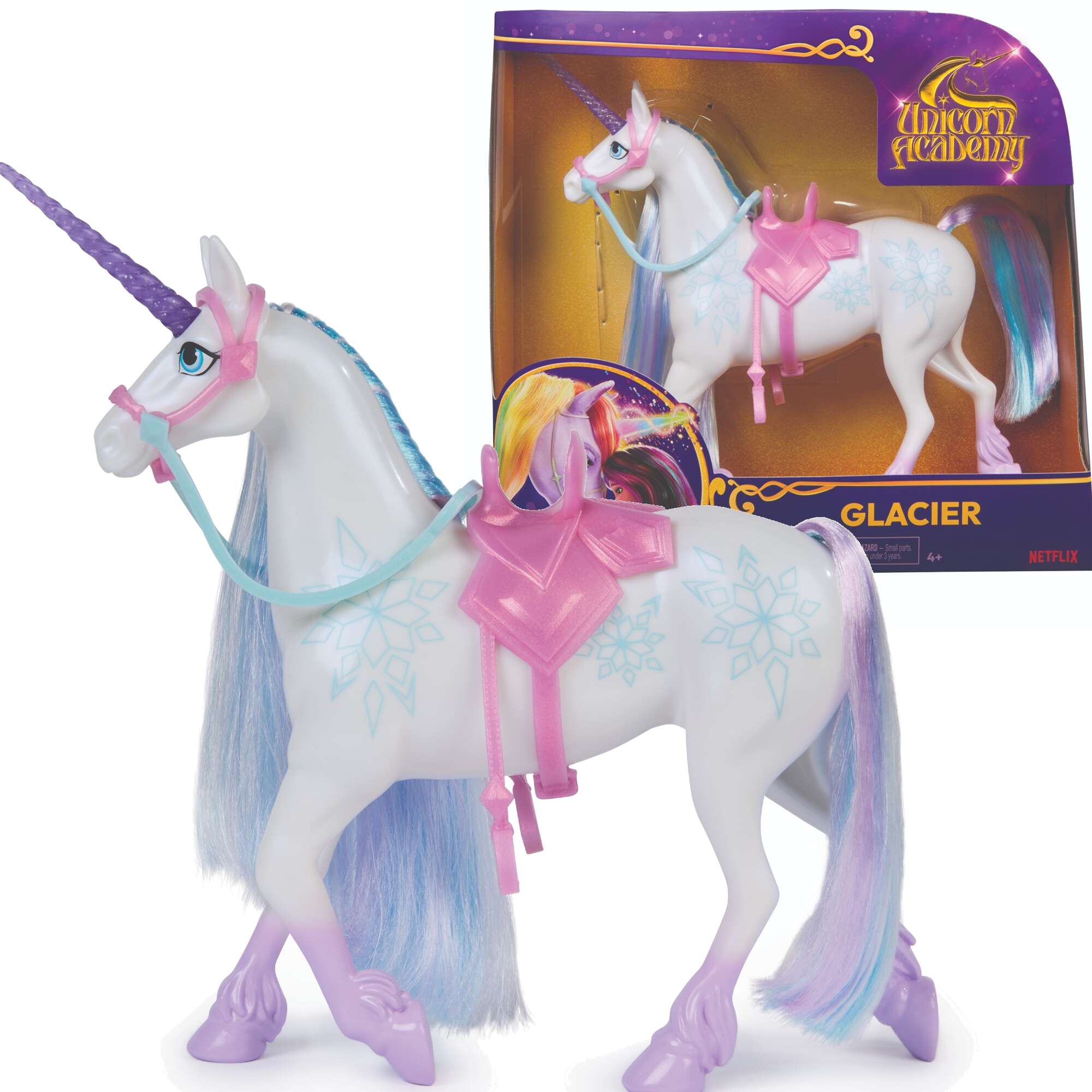 AKADEMIA JEDNOROŻÓW JEDNOROŻEC GLACIER FIGURKA DUŻA 27 CM UNICORN ACADEMY
