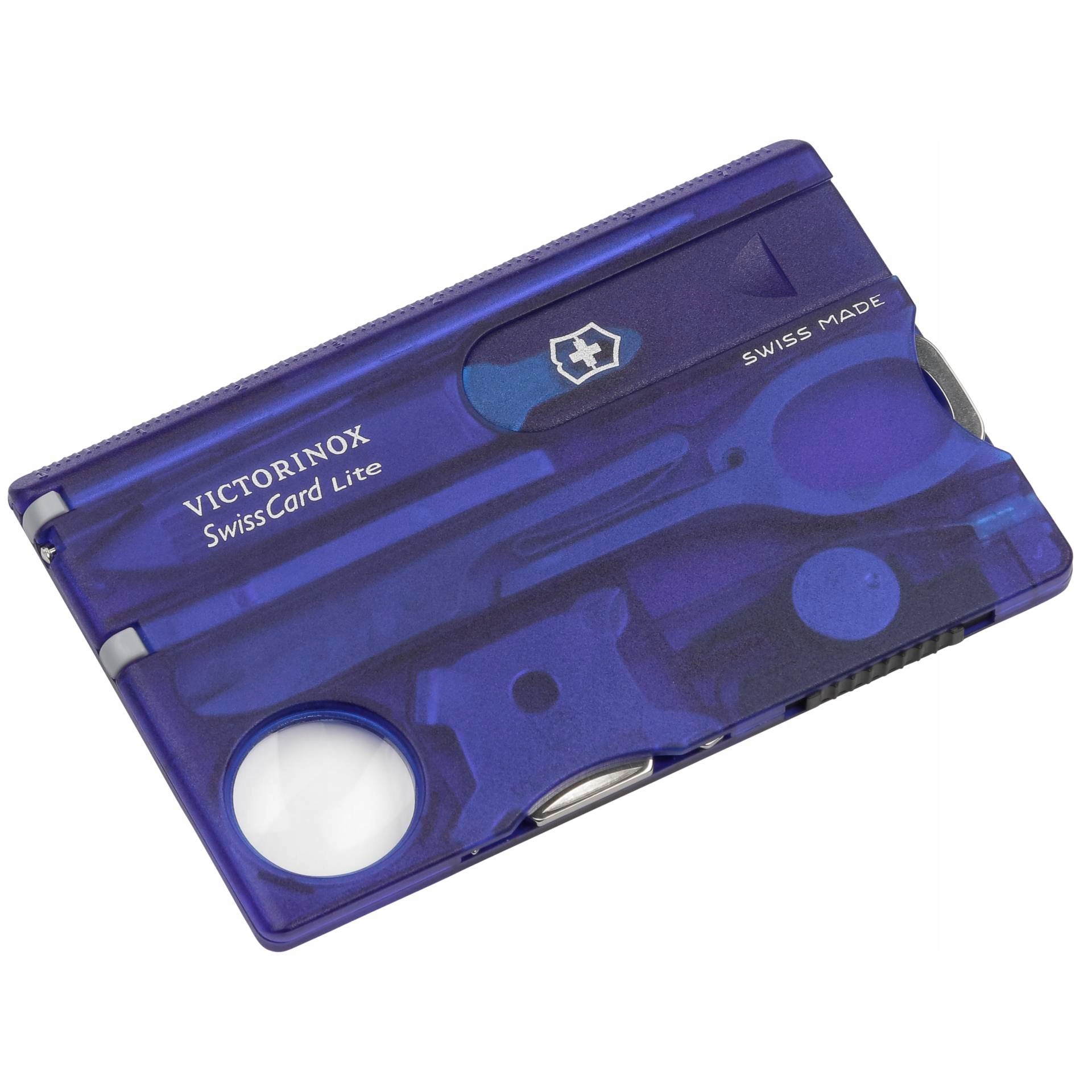 Victorinox Swisscard Lite modrý průhledný