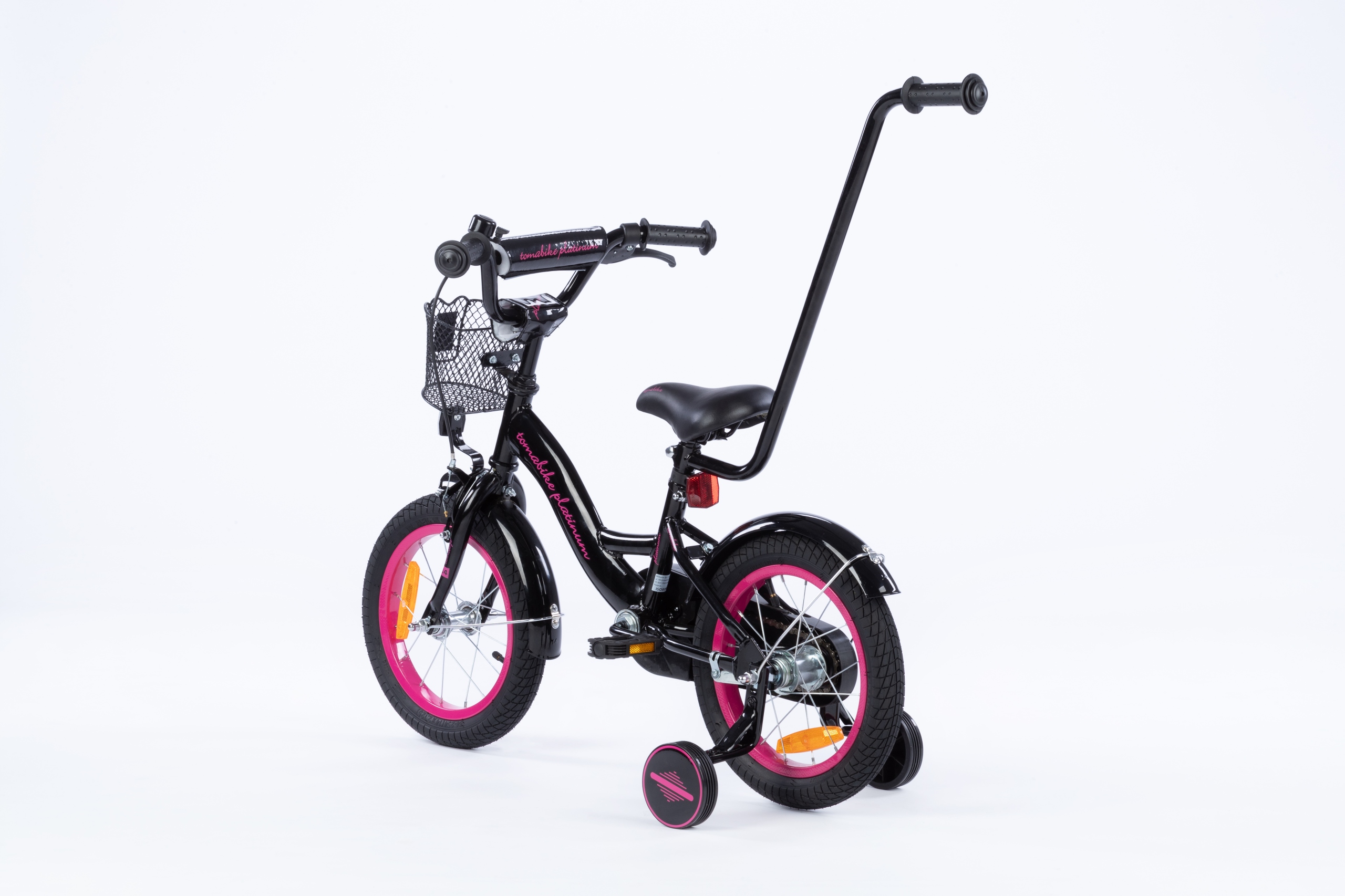 Rower dziewczęcy OD 4 DO 6 LAT 14 cali Rowerek Kolor Czarny Różowy