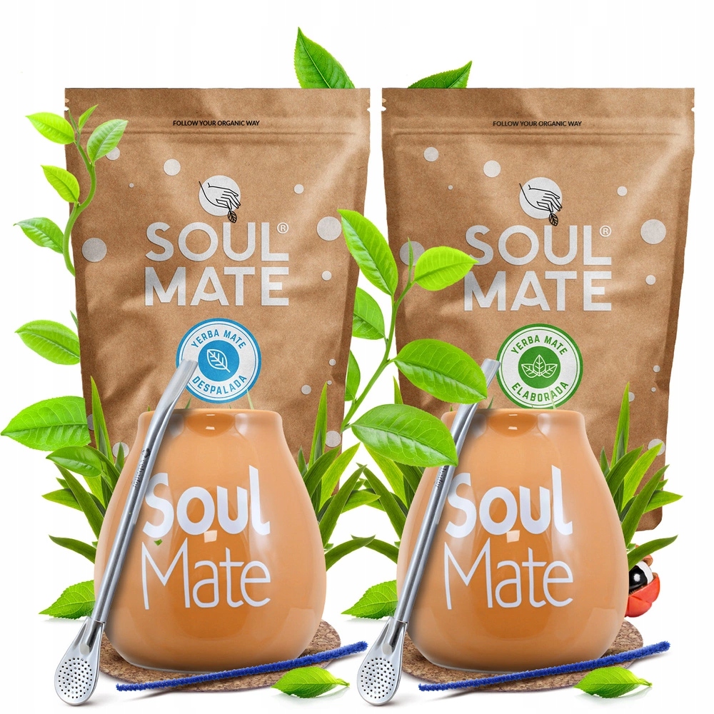 Startovací Sada pro dva Yerba Mate Soul Mate Organica a Despalada 2x500 g