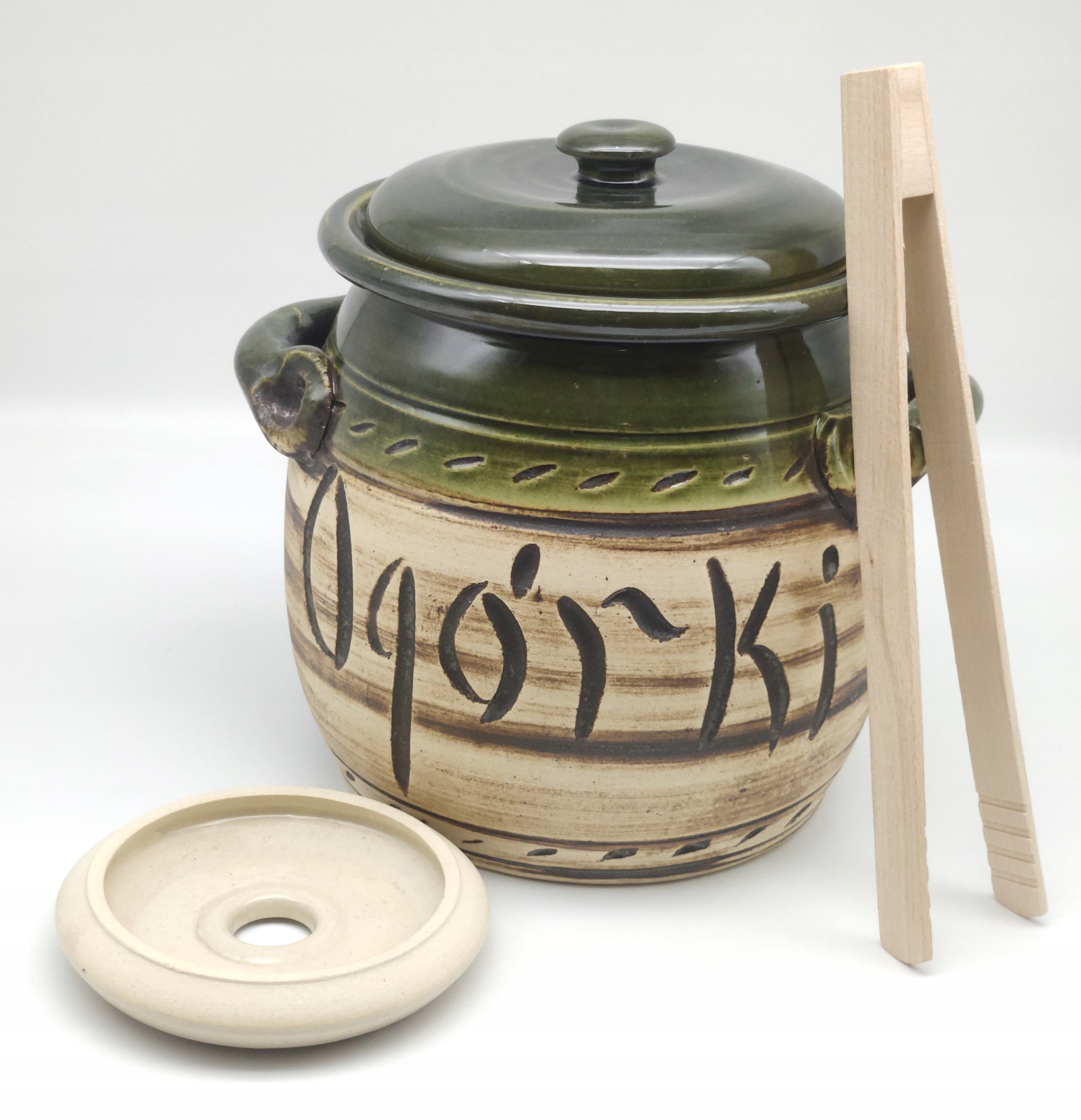 

garnek,beczka,kamionka do kiszenia ogórków 3l