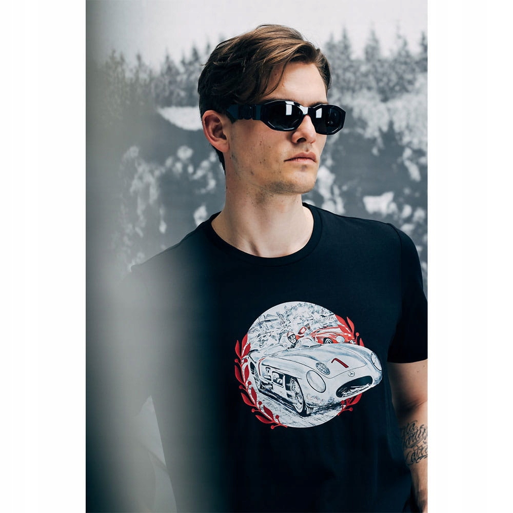 KOSZULKA MERCEDES-BENZ Z NADRUKIEM MĘSKA - XL B66041735 Stan opakowania oryginalne