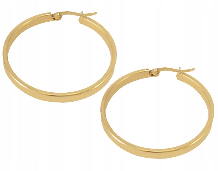 

Kolczyki Złote Koła Stal Chirurgiczna 4 CM