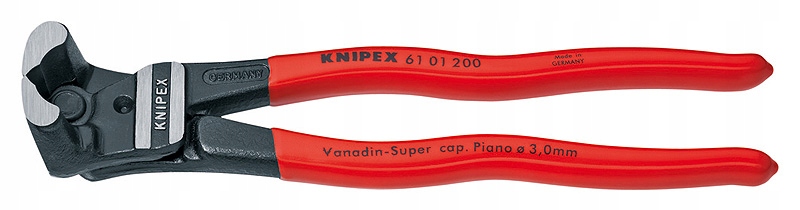 Čelní štípací kleště, s rukojetí, 200 mm, Knipex
