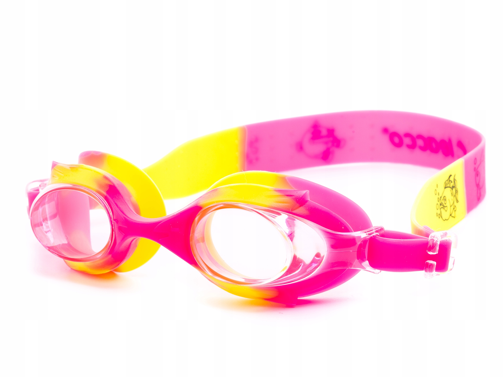 OKULARY dla DZIECI na BASEN PŁYWACKIE ANTI-FOG Materiał paska silikon