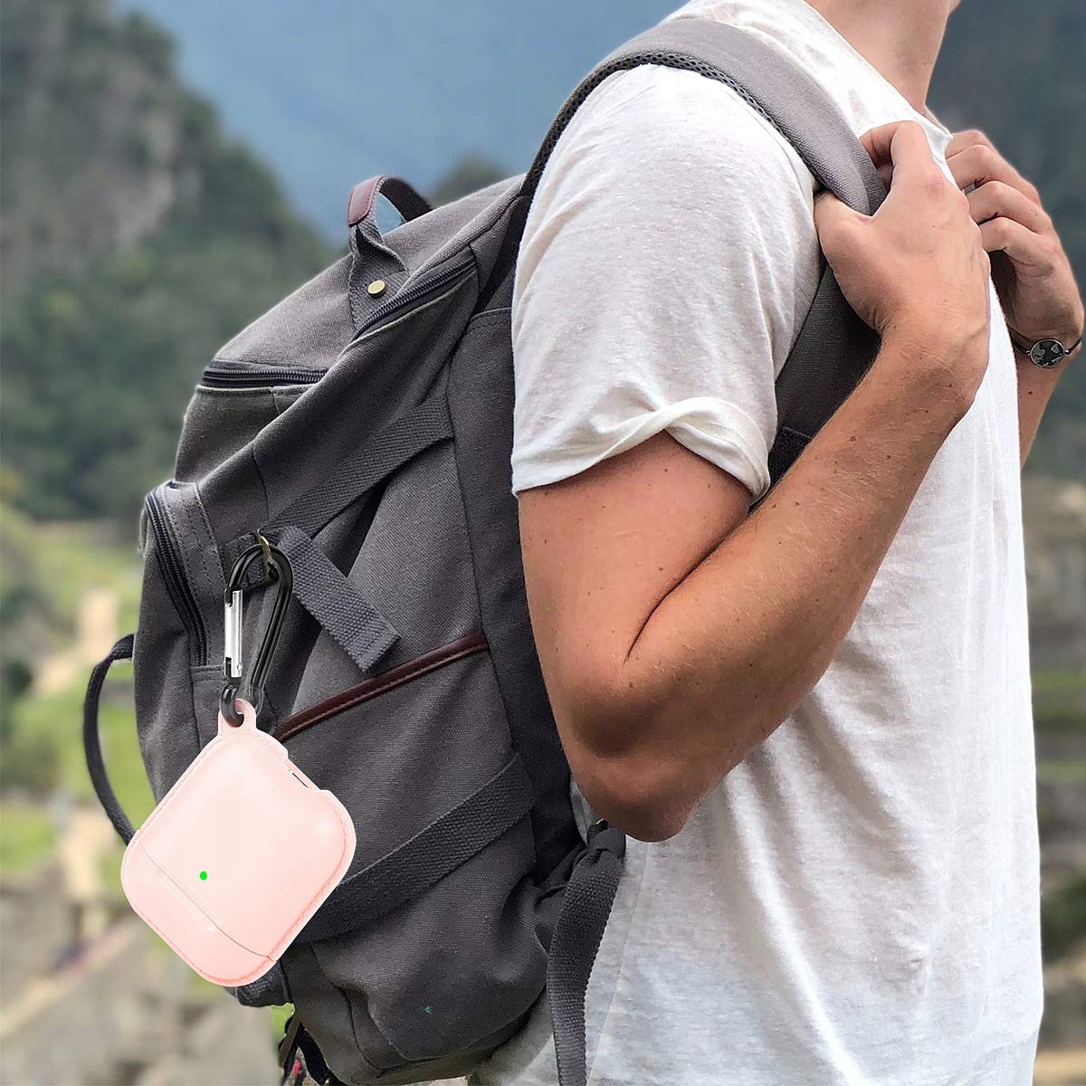 ETUI SILIKONOWE CASE DO AIRPODS 1/2 RÓŻOWE PINK Kod producenta X0012EU319