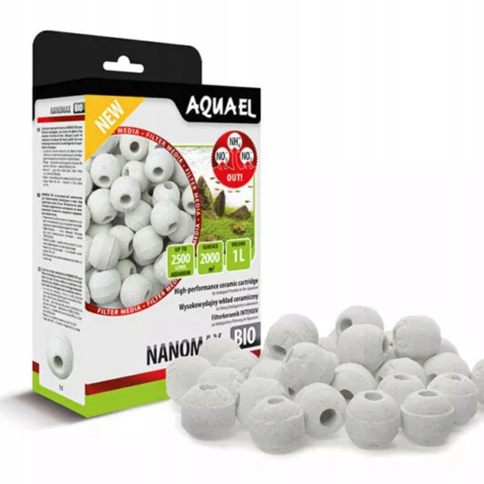 Aquael Nanomax Bio 1 L – Keramická Vložka Pro Biologickou Filtraci