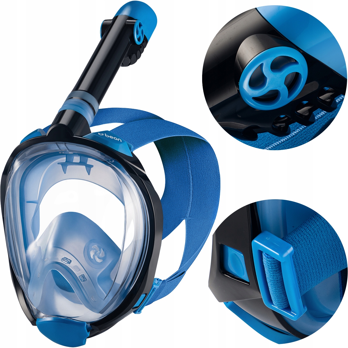 Potápěčské Brýle Na Šnorchlování, Celoobličejová, Skládací, Povrchová, L/XL