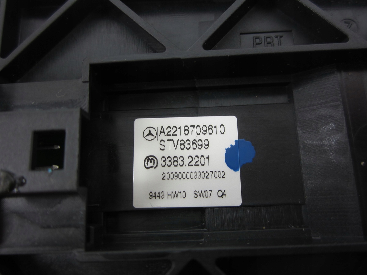 Panel szyb rolet hátsó far Mercedes W221 Lift