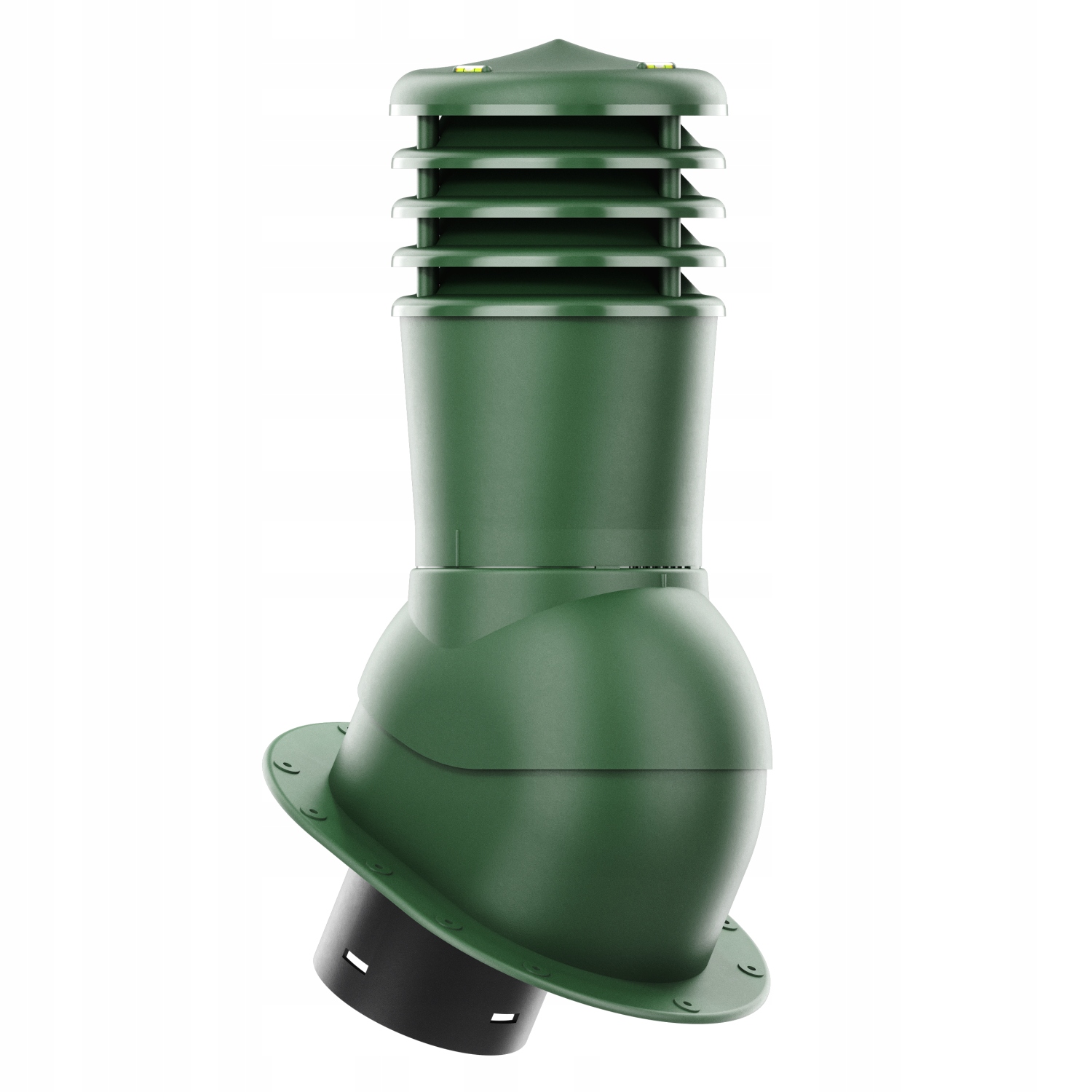 Ventilační komín nezateplený Smart fi150, ploché krytiny Zelená 6020