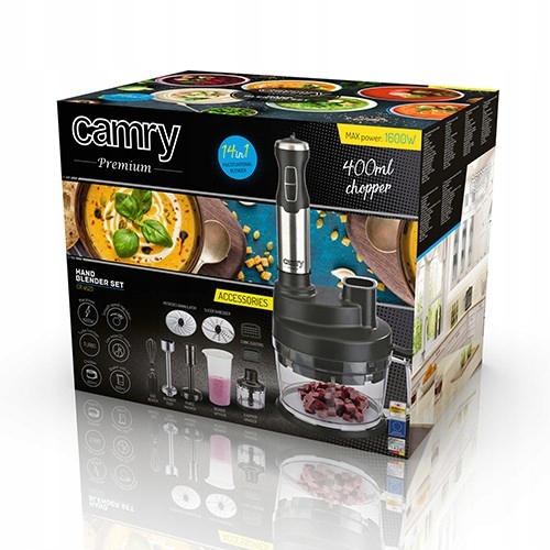 Blender Ręczny 1600W CR4623 Zestaw z Rozdrabniaczem i Akcesoriami
