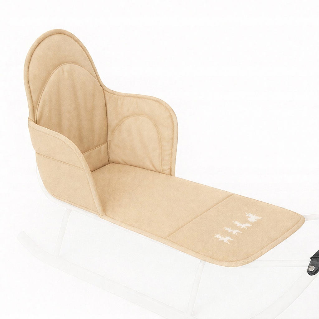 Materacyk podkładka do sanek Piccolino beżowy