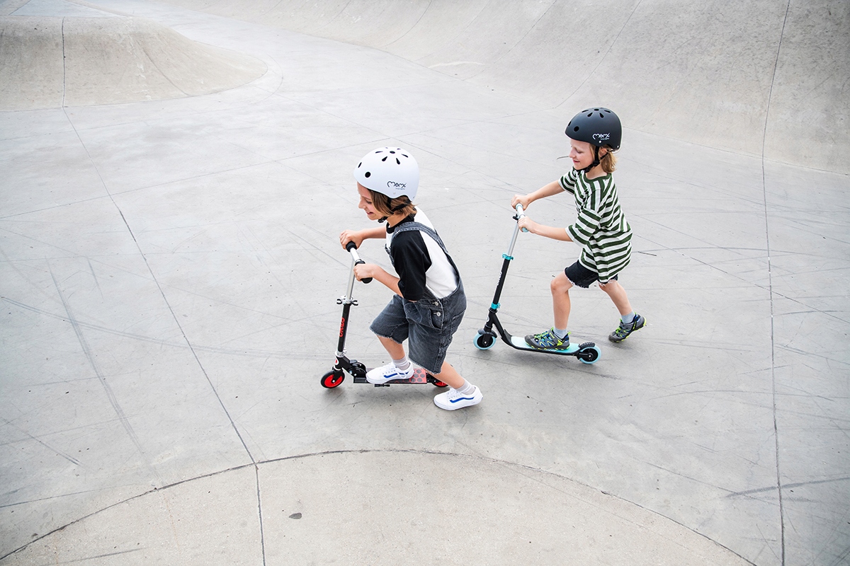 HULAJNOGA DLA DZIECI ALUMINIOWA 360° - QKIDS BRO RÓŻOWA - REGULACJA ABEC-7 Rama Aluminiowa