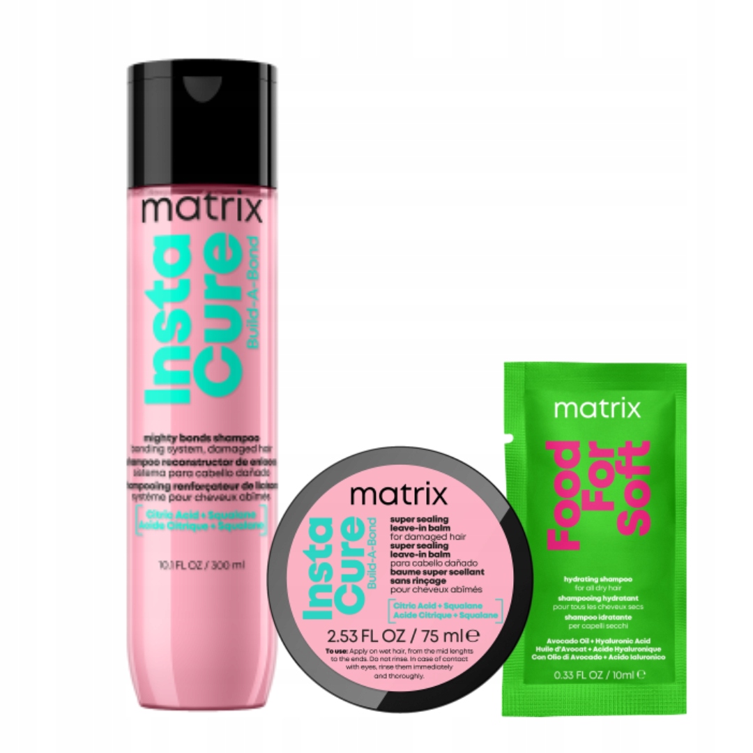 Matrix Instacure Build-A-Bond szampon do włosów zniszczonych, balsam