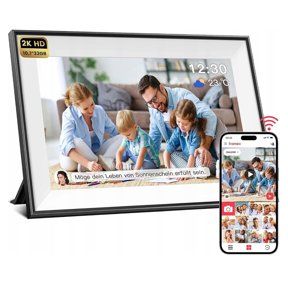 Digitální Rámeček Na Fotografie Frameo Wi-fi Hd Ips 15.6" Polština 32GB