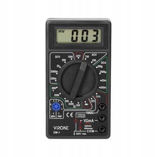 Przenośny miernik do pomiarów elektrycznych LCD DM-1 Virone Orno