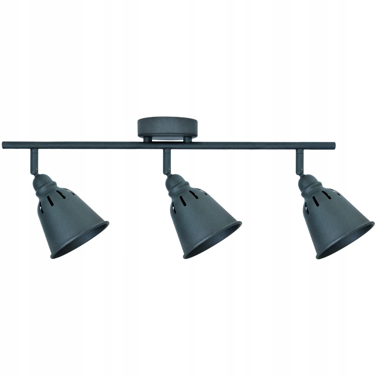 Stropní nástěnná lampa 3 reflektory moderní loft černá Polux