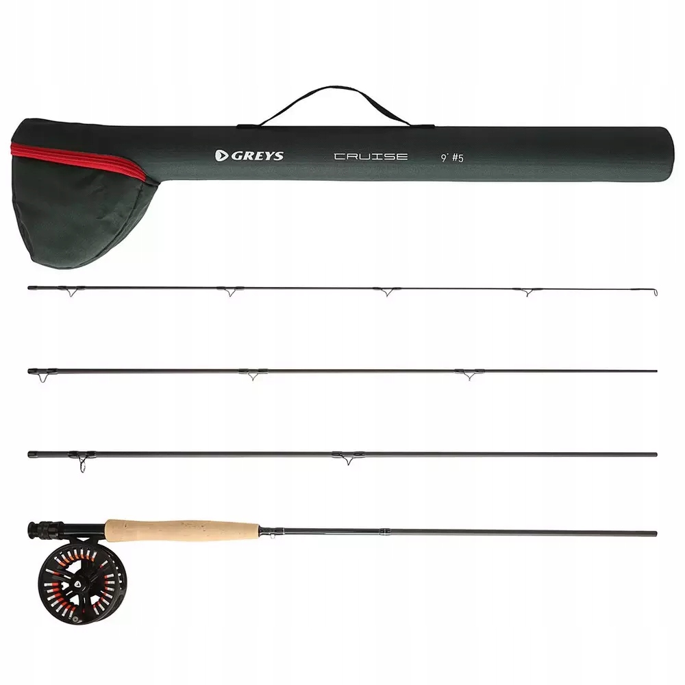 Zestaw Muchowy Greys Cruise Fly Combo 9'0" #5 Nimfa Sucha Pstrągi Lipienie
