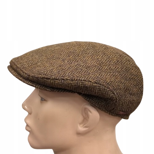 pánská vlněná čepice s náušníky Mes Stefan Béžová Jedlička 61 cm