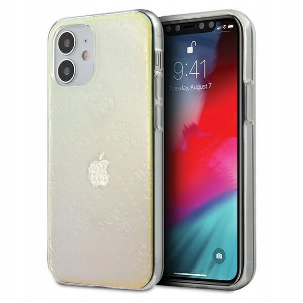 Guess GUHCP12S3D4GIRBL iPhone 12 mini 5,4" opalowy/iridescent hardcase