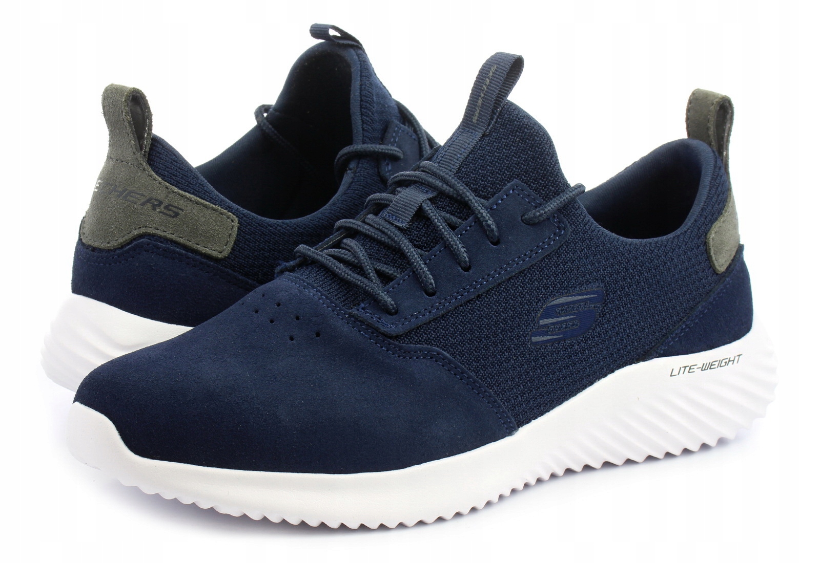 Boty Skechers Bounder 52587 pánské kožené 46