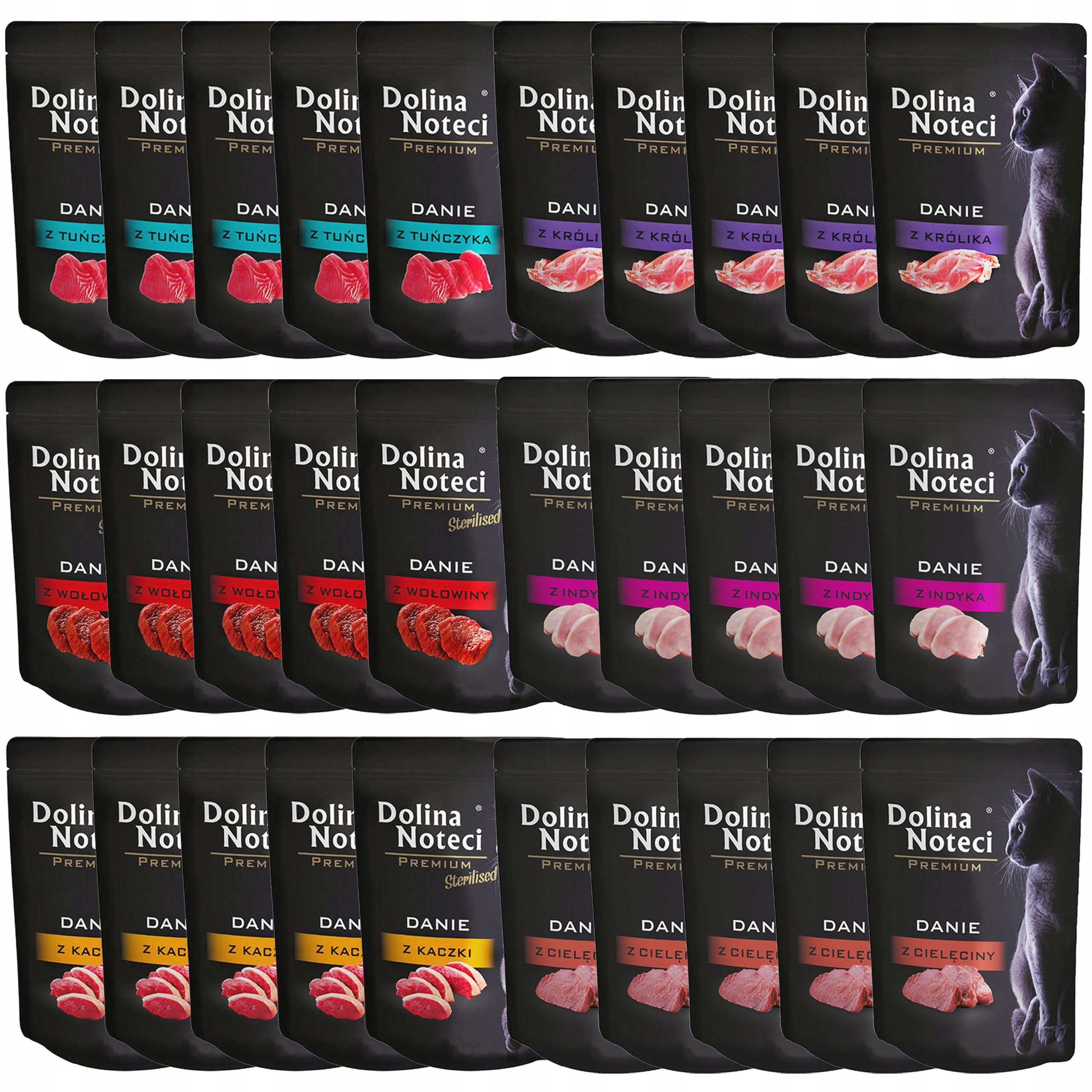 Dolina Noteci Premium Jídlo mokré krmivo pro kočky mix chutí 30 x 85 g