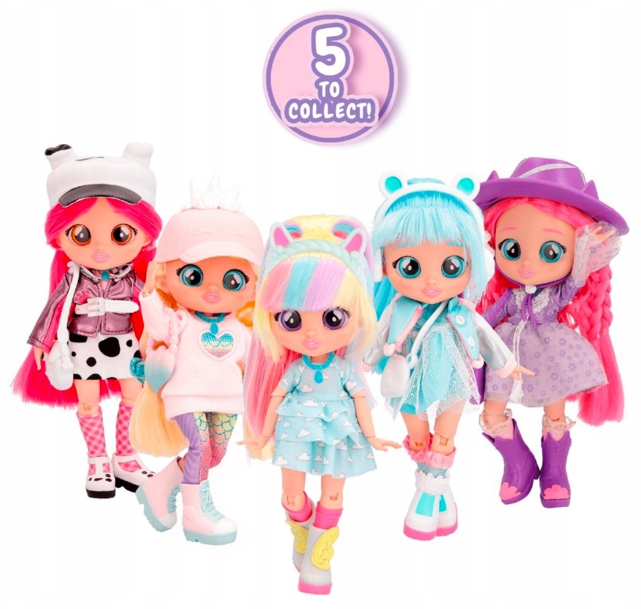 CRY BABIES BFF LALKA MODOWA PHOEBE Nastolatka 20 cm + AKCESORIA+3 l. Toys Materiał plastik tkanina