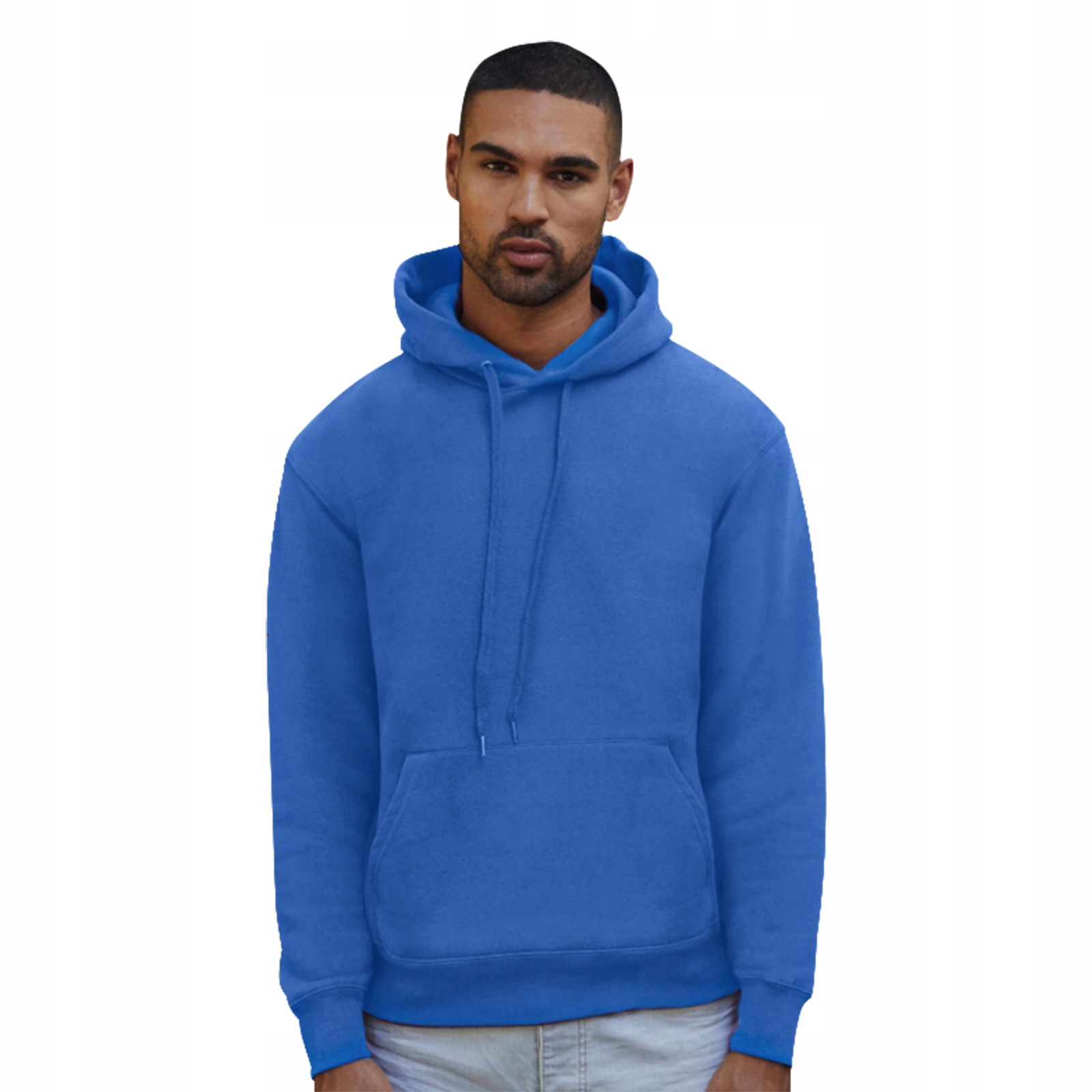 

Gruba Bluza Męska Kangur, Fruit, Premium nieb L