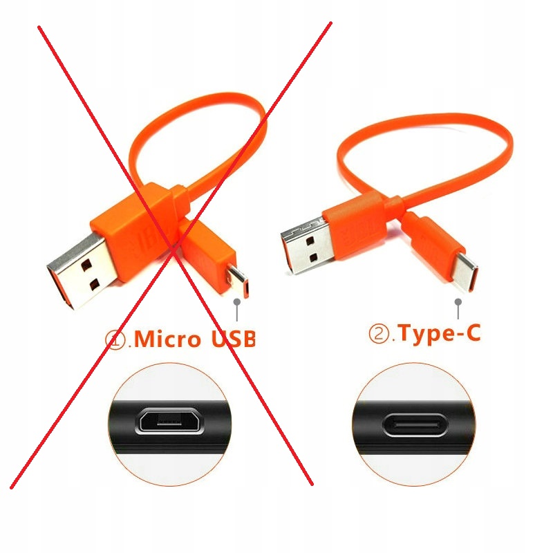 JBL oryginalny kabel ładowania USB -USB C Marka bez marki