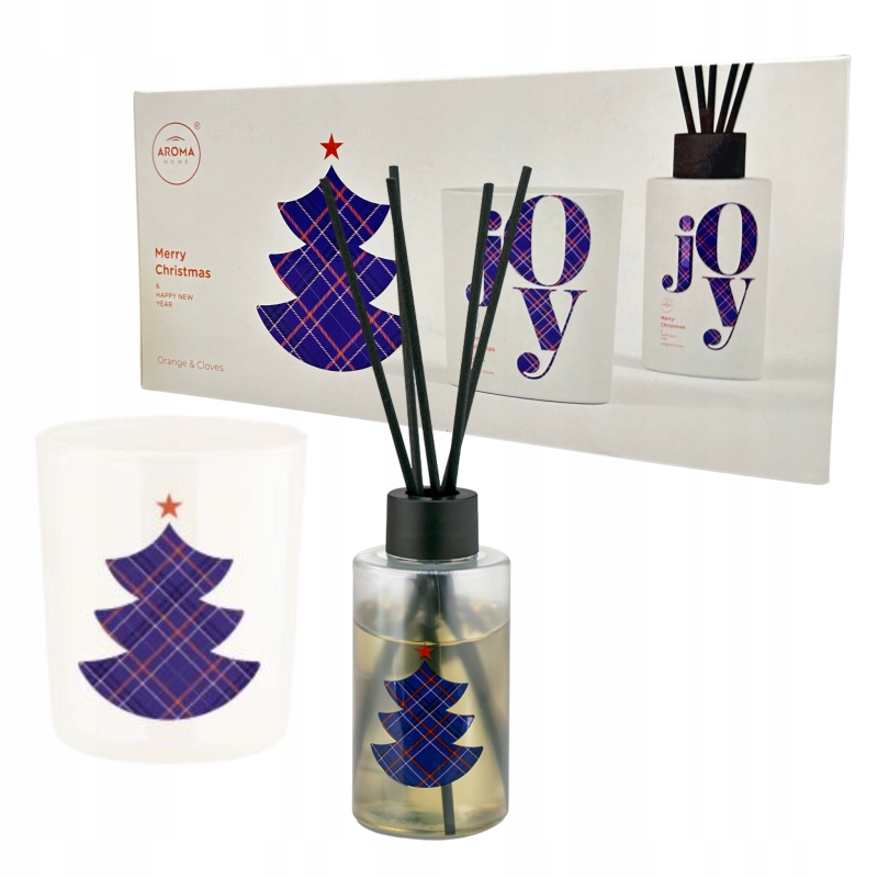 JOY PATYCZKI ZAPACHOWE ŚWIECZKA ZAPACHOWA ORANGE&CLOVES ŚWIĄTECZNY PREZENT