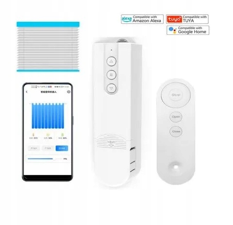 INTELIGENTNY SILNIK DO KURTYN/ROLET WIFI APP Tuya PROMOCJA Marka bez marki