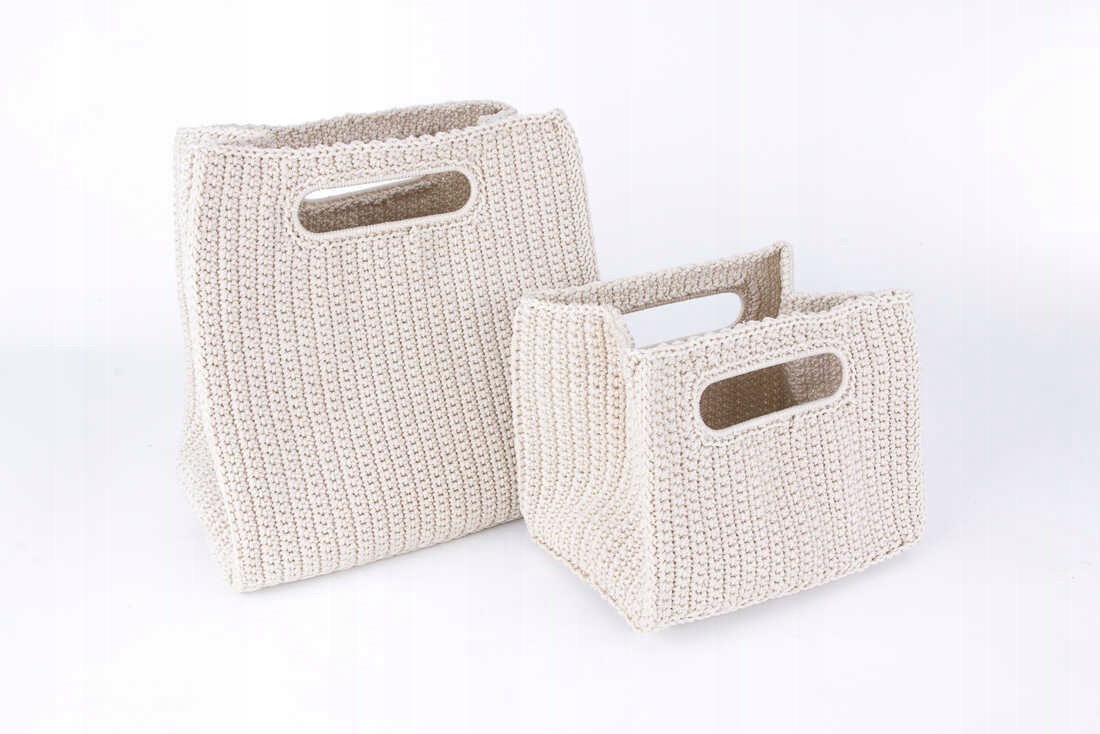 

Koszyki szydełkowe komplet 2 szt