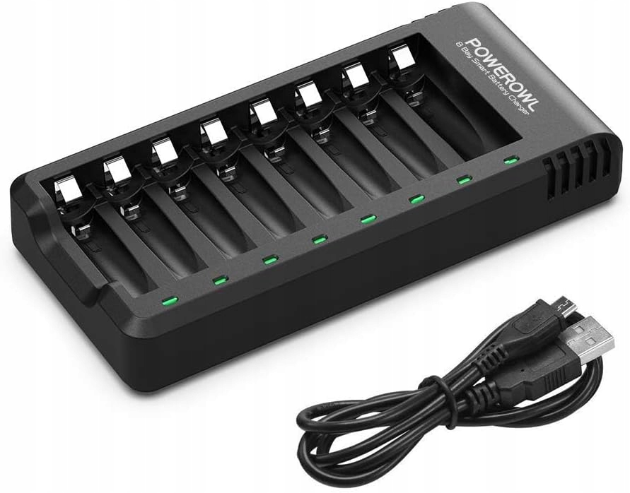 Powerowl Nabíječka Baterií Ni-MH/Ni-CD Aa/aaa Rychlé Usb Nabíjení S Led Indikací